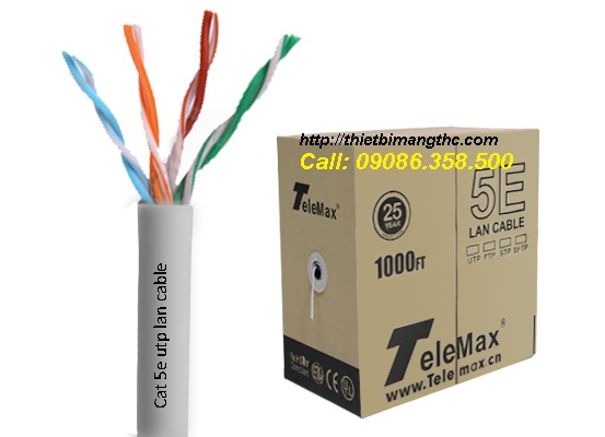 Cáp mạng cat5e Telemax