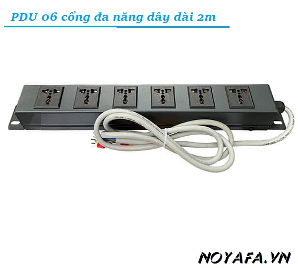 hanh nguồn PDU 6 ổ cắm 3 chấu đa dụng