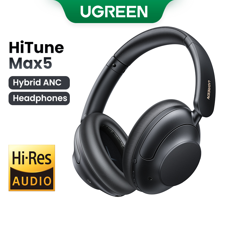 UGREEN 15810 Tai nghe chống ồn chủ động HiTune Max5 Hybrid màu đen chính hãng