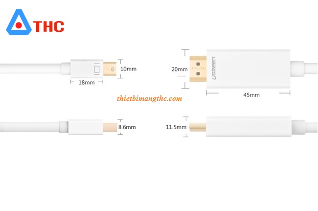 Cáp chuyển đổi mini DP to HDMI 