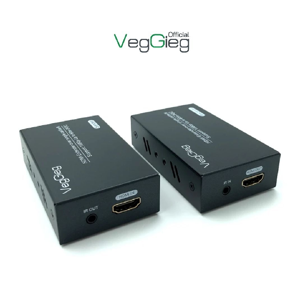 Bộ khuếch đại kéo dài tín hiệu VegGieg HDMI qua Lan 60M - V-HD60 cao cấp