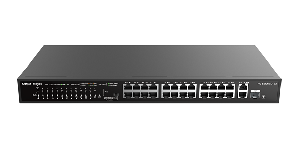 Thiết bị Chuyển mạch RG-ES126S-LP V2  Không được Quản lý 24 cổng 10/100Mbps cao cấp