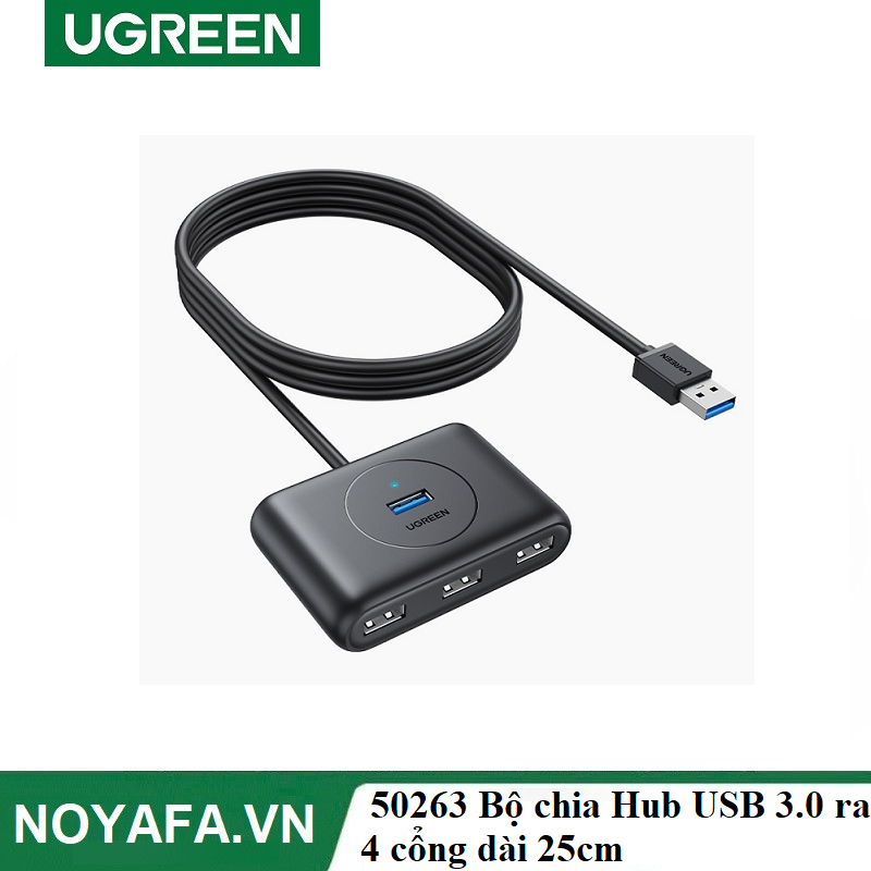 Ugreen 50263  Bộ chia Hub USB 3.0 ra 4 cổng dài 25cm chính hãng cao cấp