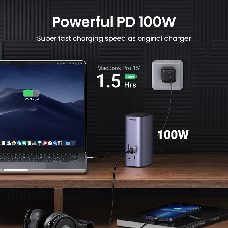 Ugreen 90325 - Bộ chuyển đổi đa năng USB-C 12 in 1