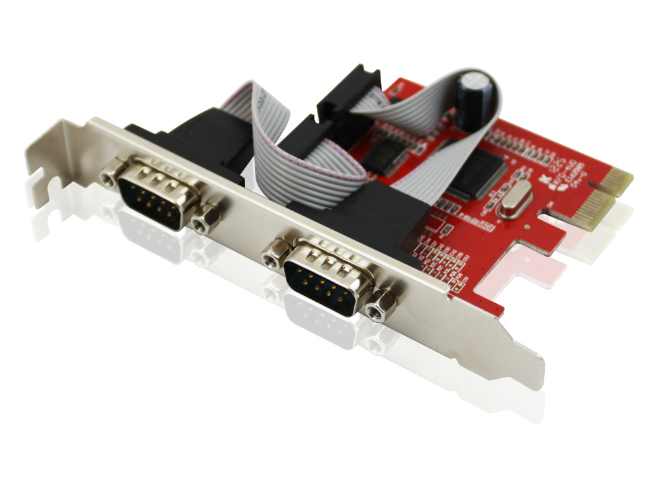 Card PCI-e to 2 cổng Com (RS232) Unitek Y-7504