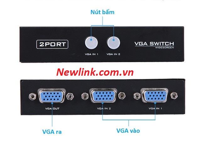 Bộ gộp VGA 2 vào 1 ra MT-VIKI