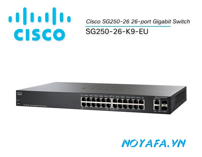 Switch CISCO SG250-26-K9-EU là thiết bị đầu cuối quan trọng để kết nối các thiết bị mạng trong hệ thống của bạn. Ảnh sản phẩm này sẽ giúp bạn hiểu rõ hơn về chức năng và tính năng của switch đáng tin cậy này. Hãy nhấn vào để xem ngay!