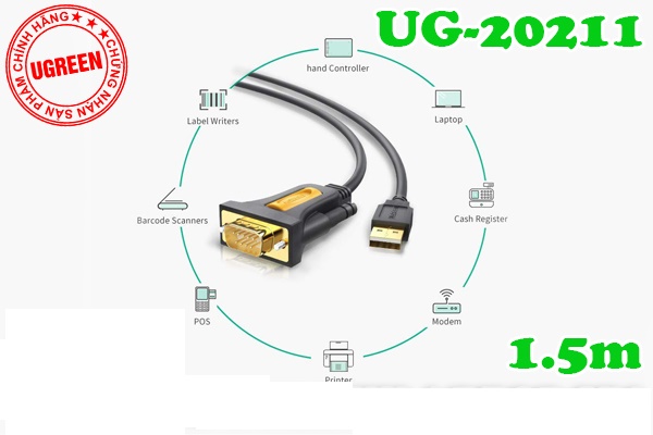 Cáp USB sang RS 232 UGREEN