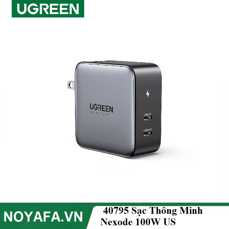 Ugreen 40795  Sạc Thông Minh UGREEN Nexode 100W US chính hãng