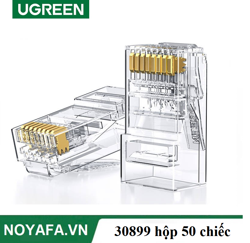 Ugreen 30899  Đầu bấm mạng Cat6 UTP RJ45 50 cái cao cấp