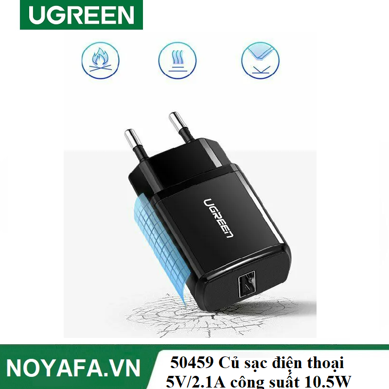 UGREEN 50459 Củ sạc điện thoại 5V/2.1A công suất 10.5W USB-A  cao cấp