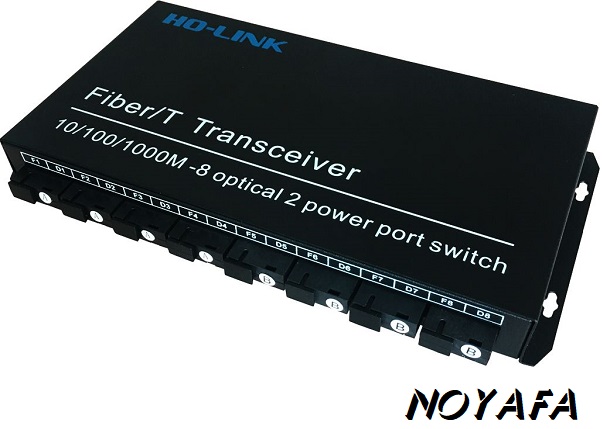 HL-8F2E-1000 switch quang 8 cổng SC + 2 Cổng RJ45 Gigabit