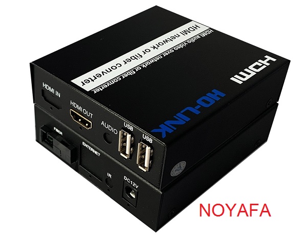 Bộ chuyển đổi HDMI sang cáp quang có cổng USB