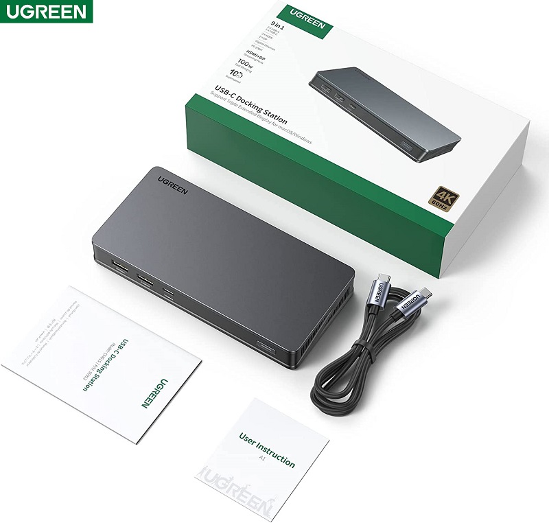 Ugreen 90912 Bộ chuyển đổi đa chức năng USB-C UGREEN 4K*2K@60Hz cao cấp