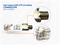 6-2111989-3, Đầu bấm Hạt mạng Cat6 Commscope 3 mảnh (hộp 100) cao cấp