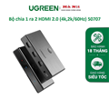 Bộ chia HDMI 1 ra 2 cổng UGREEN 50707EU hỗ trợ 4K@60Hz, HDCP 2.2