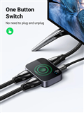 Bộ chia HDMI 2 vào 1 ra & 1 vào 2 ra UGREEN 90385A hỗ trợ 8K@60Hz