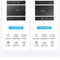 Bộ Chia USB 3.0 Cho 2 Máy Tính Dùng Chung 1 Thiết Bị - Ugreen 15149