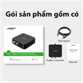 Bộ chuyển đổi âm thanh UGREEN 30523 Digital sang Analog chính hãng - Hỗ trợ Optical và Coaxial