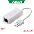 Bộ chuyển đổi USB 2.0 sang Lan RJ45 Ugreen 20253 cao cấp