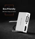 Bộ chuyển đổi USB Type C sang HDMI + VGA UGREEN 30843 màu trắng chính hãng