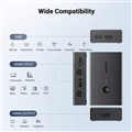 Bộ chuyển tín hiệu 2 CPU dùng 1 màn hình KVM Switch HDMI, USB Ugreen 90478 cao cấp