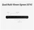 Bộ gộp HDMI 4 vào 1 ra UGREEN 50745US hỗ trợ chia màn hình Quad Multi-Viewer