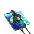 Bộ Sạc Ô Tô Bluetooth Ugreen 80910 Đa Năng 3 Cổng, Phát Nhạc MP3