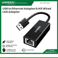 Cáp chuyển đổi USB 2.0 sang Lan RJ45 100Mbps Ugreen 20254 cao cấp