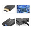 Cáp chuyển HDMI sang VGA có âm thanh UGREEN 40233 màu đen chính hãng