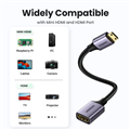 Cáp chuyển Mini HDMI sang HDMI 2.0 4K60Hz Ugreen 90593 cao cấp