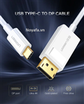 Cáp chuyển USB Type C sang DisplayPort UGREEN 40420 dài 1.5m (Trắng)