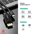 Cáp chuyển USB Type C sang DisplayPort UGREEN 50994 dài 1.5m (Đen) cao cấp
