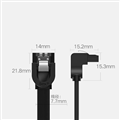 Cáp Dữ Liệu UGREEN SATA 3 Angled 0.5m (Đầu Cong - Đen)