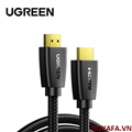 Cáp HDMI 2.0 dài 20M hỗ trợ 4K@30hz 3D âm thanh 7.1 bọc nylon Ugreen 60363 cao cấp