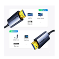 Cáp HDMI 2.0 Sợi Quang AOC Ugreen HD178 45505 dài 20M hỗ Trợ 4K@60Hz cao cấp