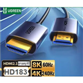 Cáp HDMI 2.1 Sợi Quang Ugreen 55505/HD183 dài 15M AOC Hỗ Trợ 8K@60Hz, 48Gbps cao cấp