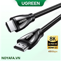 Cáp HDMI 2.1 Ugreen 80405 dài 5M độ phân giải 8K@60Hz Cao Cấp (Sợi Cotton) cao cấp