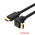 Cáp HDMI 2m UNITEK Y-C1001 góc phải 90° tốc độ cao 4K 60Hz cao cấp