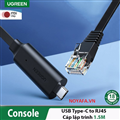 Cáp Lập Trình Console USB Type-C sang RJ45 FTDI Ugreen 80186 dài 1.5m chính hãng cao cấp