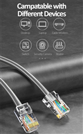 Cáp mạng UTP CAT6 dài 305m chính hãng Ugreen 80671 23AWG Cao cấp (Màu Xám)
