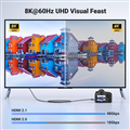 Cáp Mini HDMI sang HDMI 8K@60Hz dài 2M Ugreen 15515 cao cấp