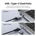 Cáp USB Capture HDMI, live streaming 1080P HDMI sang USB 2.0, Type-C Ugreen 40189 cao cấp