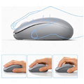 Chuột không dây UGREEN 2.4G - Màu Xám ánh trăng (Mã 90669)