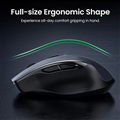 Chuột Không Dây UGREEN 2.4GHz Ergonomic Mute - Màu Đen (Mã 15063)