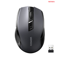 Chuột Không Dây UGREEN 2.4GHz Ergonomic Mute - Màu Đen (Mã 15063)