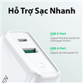 Củ Sạc Nhanh Đa Năng Ugreen 60468 38W 2 Cổng USB-C PD & USB-A QC Chính Hãng