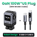 Củ sạc nhanh GaN 100W 4 cổng UGREEN 45514B Hỗ trợ PD, QC, PPS