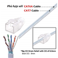 Đầu chụp, boot chụp mạng CAT6A CAT7 COMMSCOPE nhựa trong