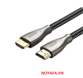 Dây cáp HDMI 2.0 dài 1,5M Carbon Ugreen 50107 hỗ trợ 4K60Hz mạ vàng cao cấp